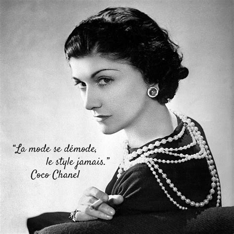 la mode se démode le style jamais coco chanel|coco chanel femme.